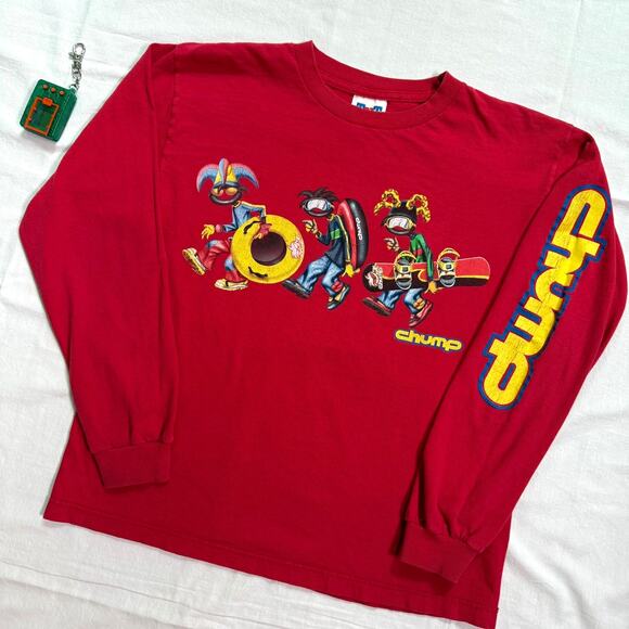 Vintage Y2K Chump Snowboard Longsleeve T-Shirt - Y XL - Picture 1 of 5